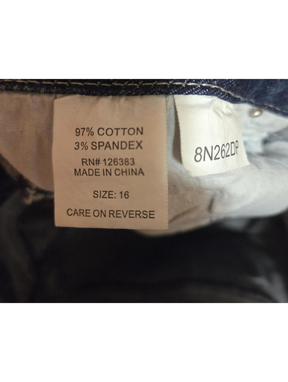 Ethyl Denim Blue Jeans Women Size 16 Short (34x31) Western Rodeo Ranch Paisley - Picture 7 of 7